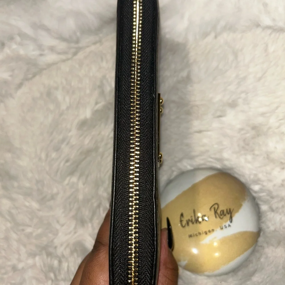 Michael Kors‎ Black Long Zippy Wallet